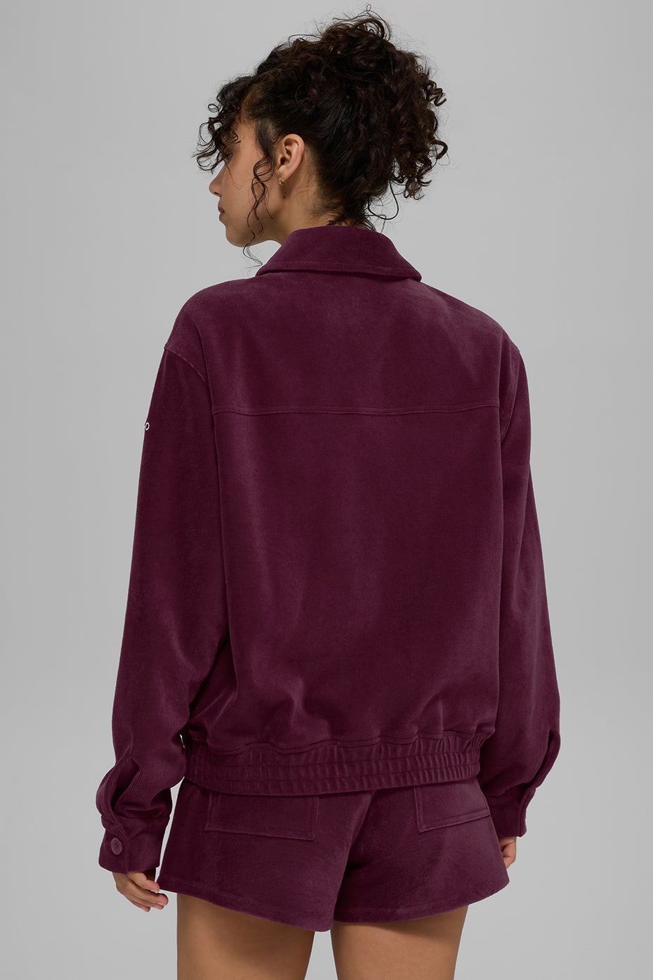 Micro Corduroy On Duty Jacket - Burgundy image 4