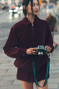Micro Corduroy On Duty Jacket - Burgundy image 1