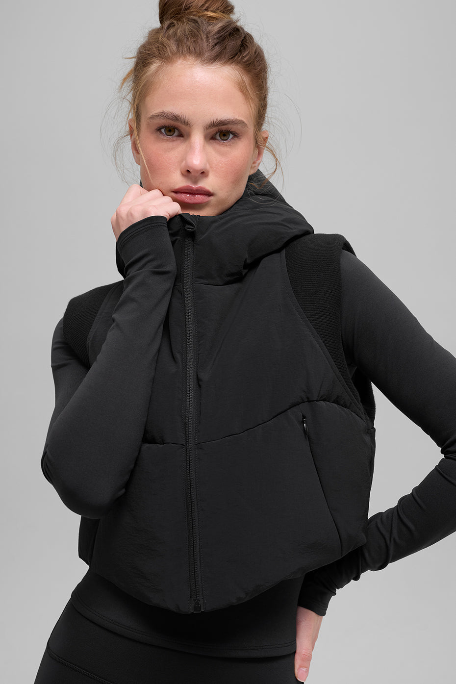 Fast Lane Puffer Vest - Black image 3