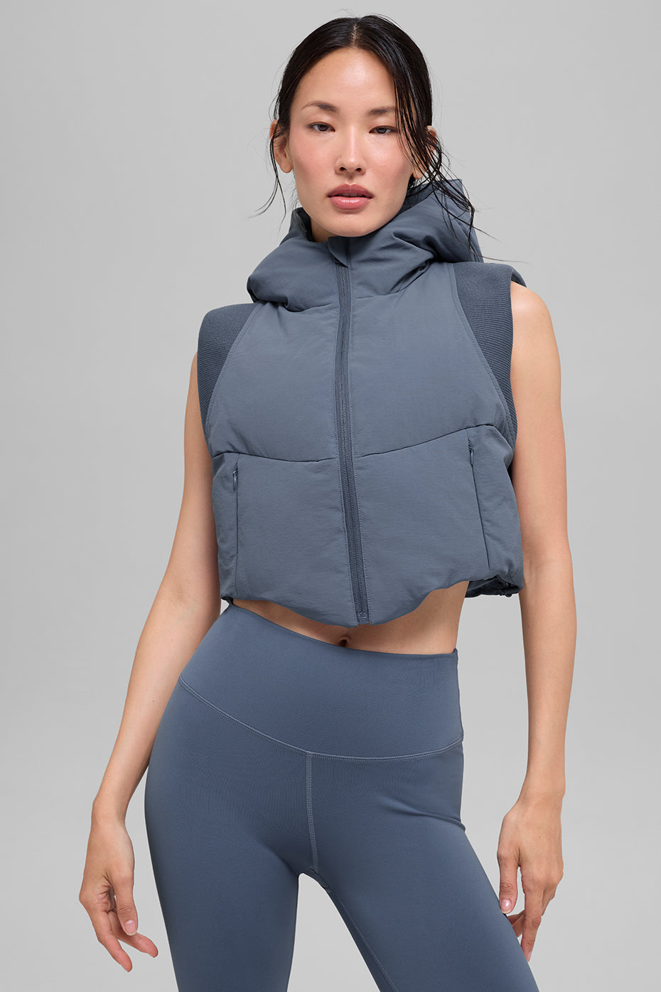 Fast Lane Puffer Vest - Bluestone image 2