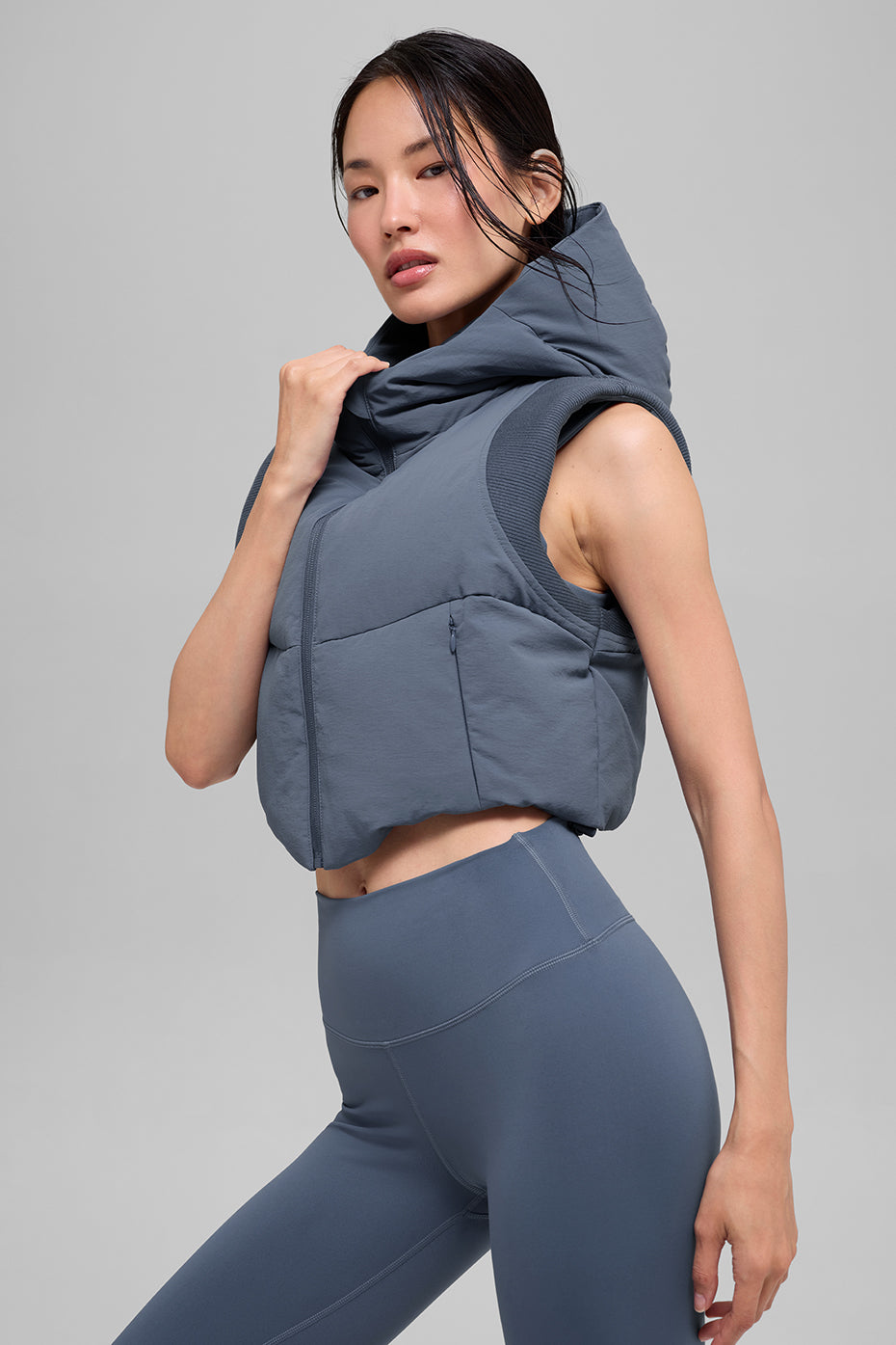 Fast Lane Puffer Vest - Bluestone image 4