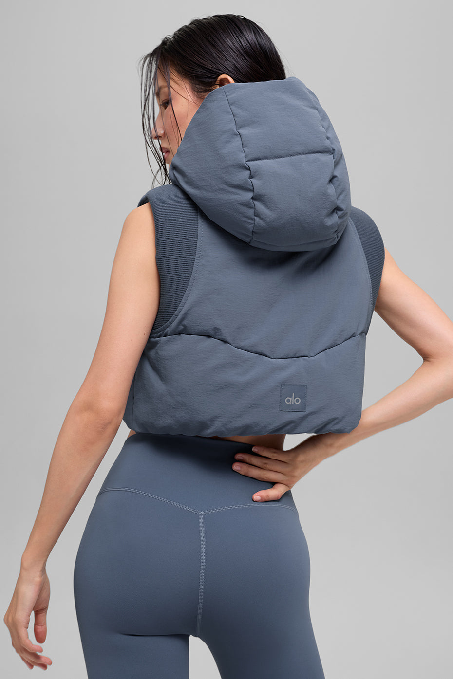 Fast Lane Puffer Vest - Bluestone image 3