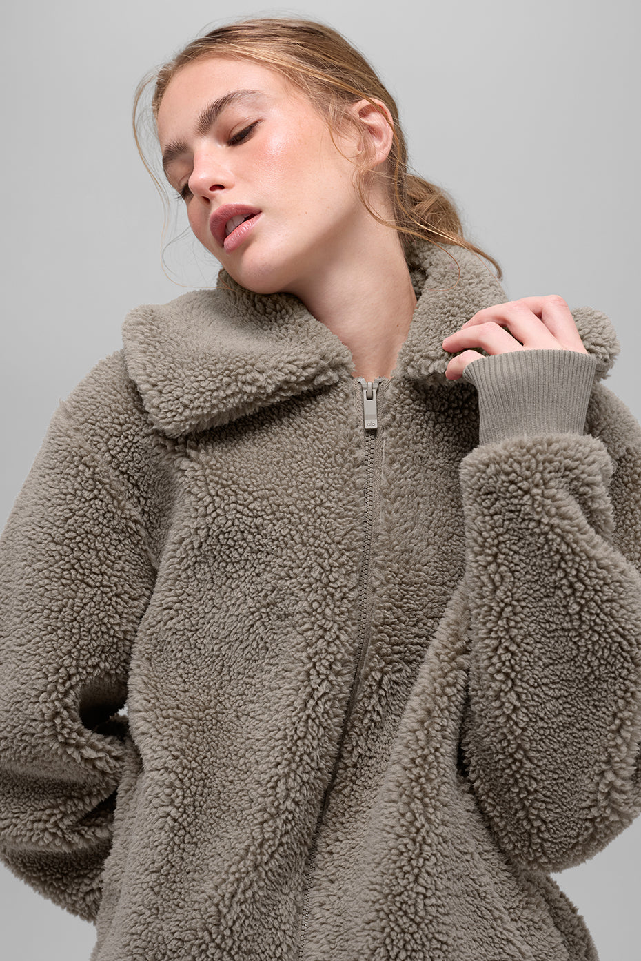 Sherpa Downtown Jacket - Light Cocoa image 2