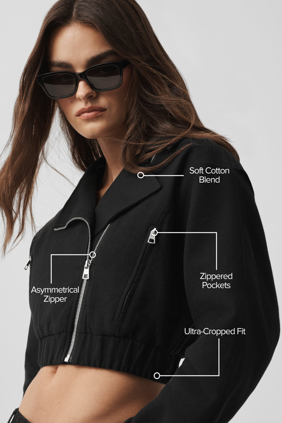 Cropped Cosmopolitan Jacket - Black image 2