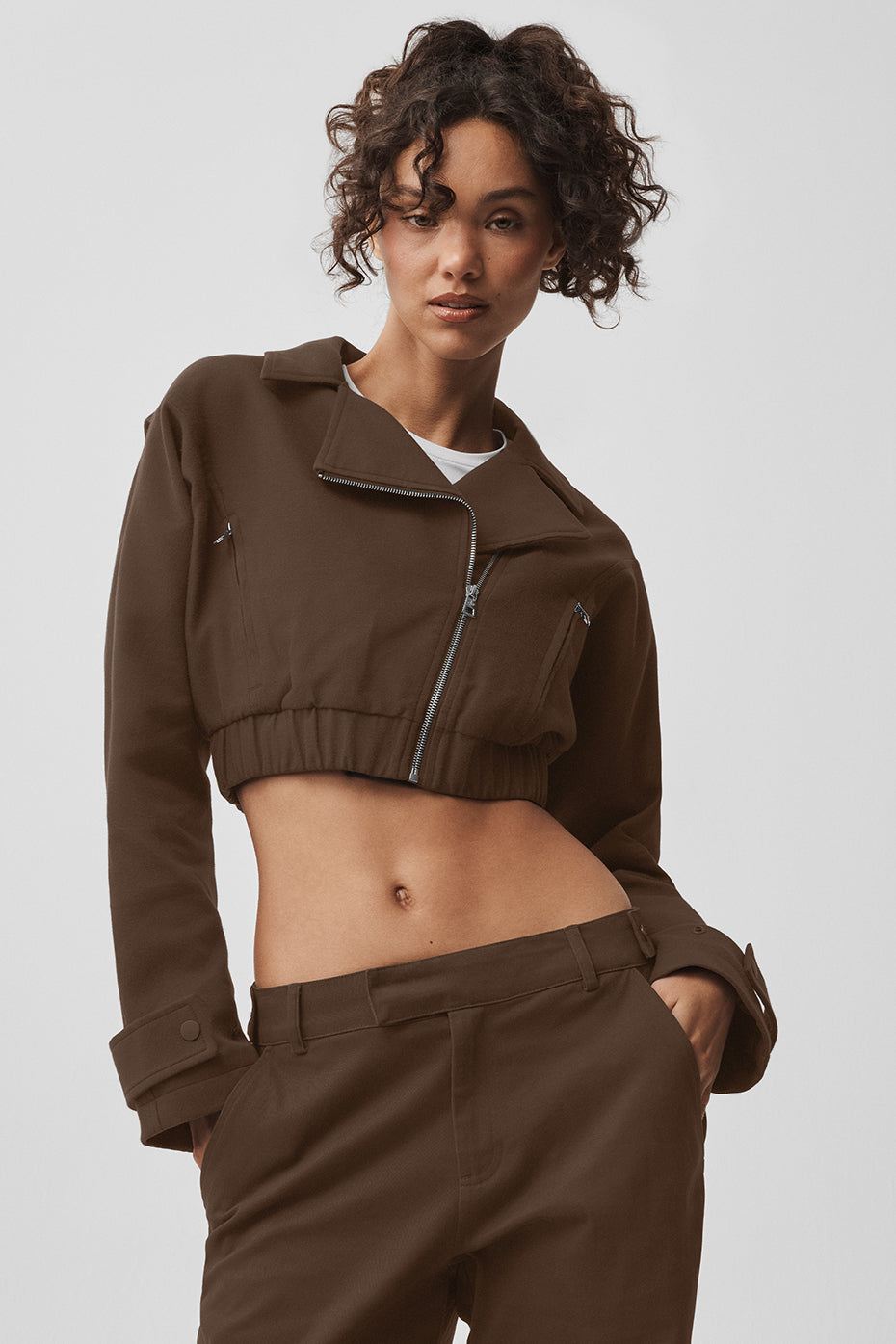 Cropped Cosmopolitan Jacket - Espresso image 1