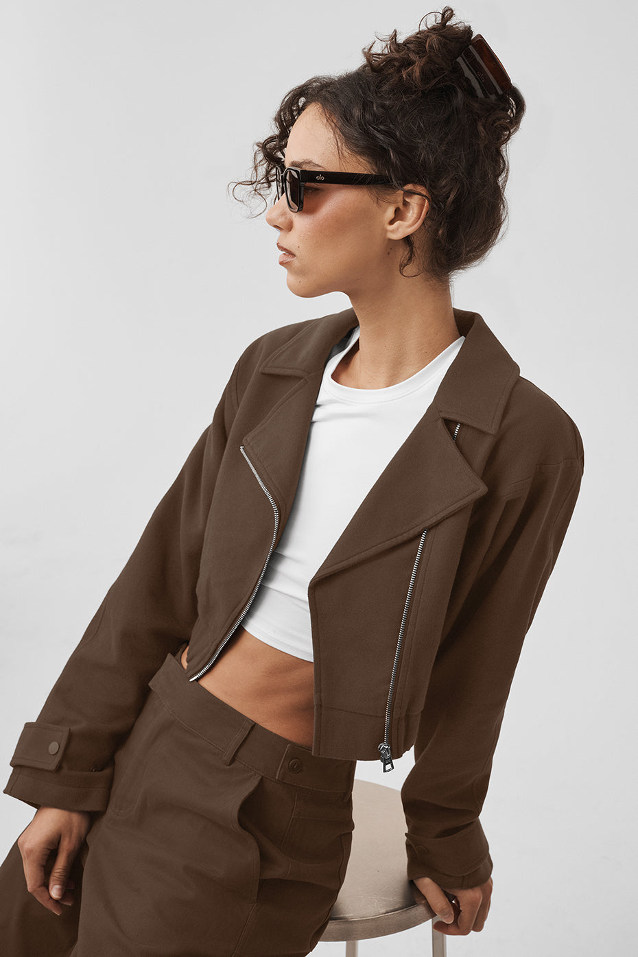 Cropped Cosmopolitan Jacket - Espresso image 4