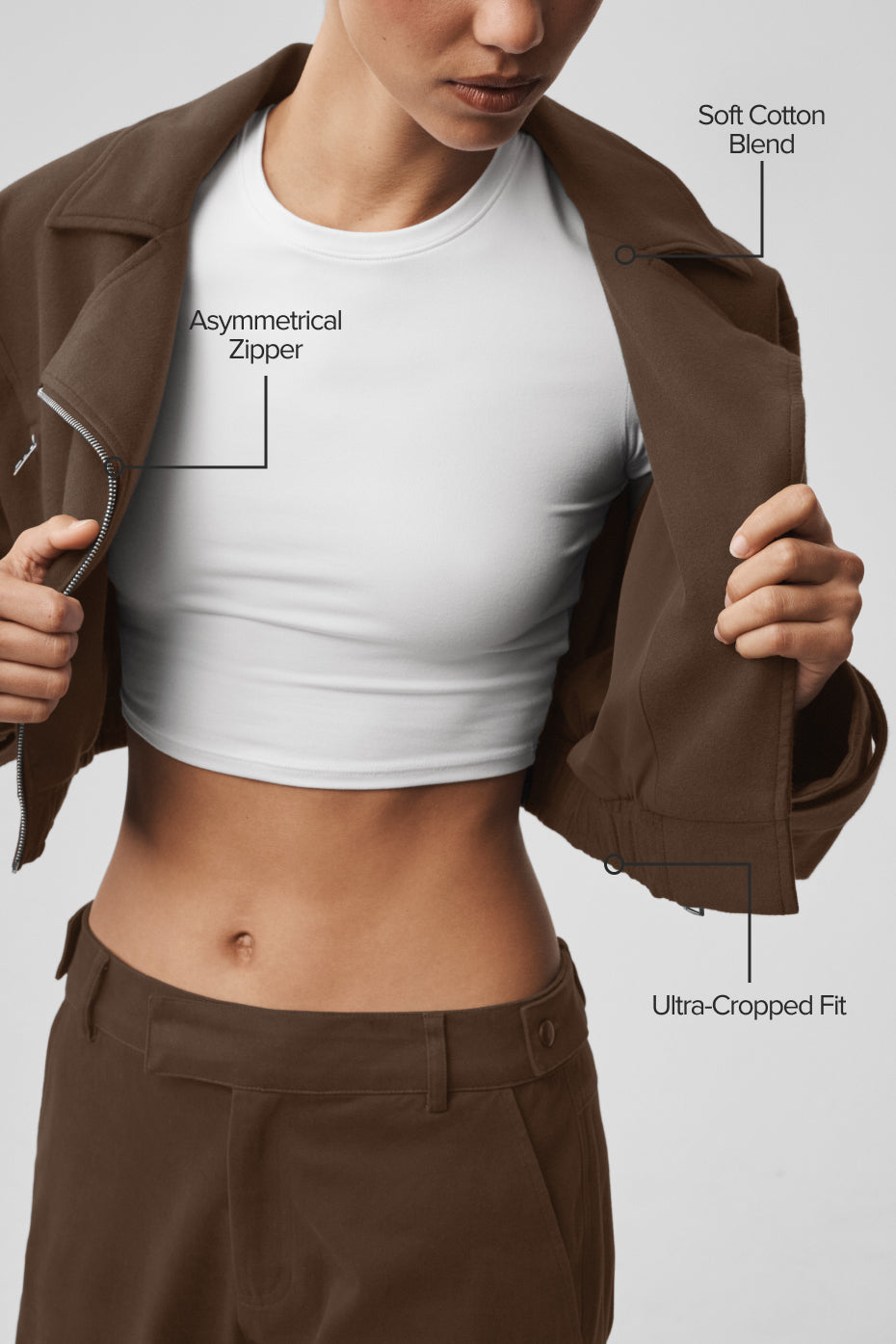 Cropped Cosmopolitan Jacket - Espresso image 2