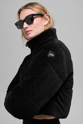 Micro Corduroy Dreamy Puffer - Black image 1