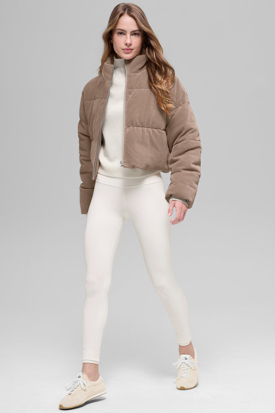 Micro Corduroy Dreamy Puffer - Chai Latte image 5