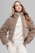 Micro Corduroy Dreamy Puffer - Chai Latte image 1