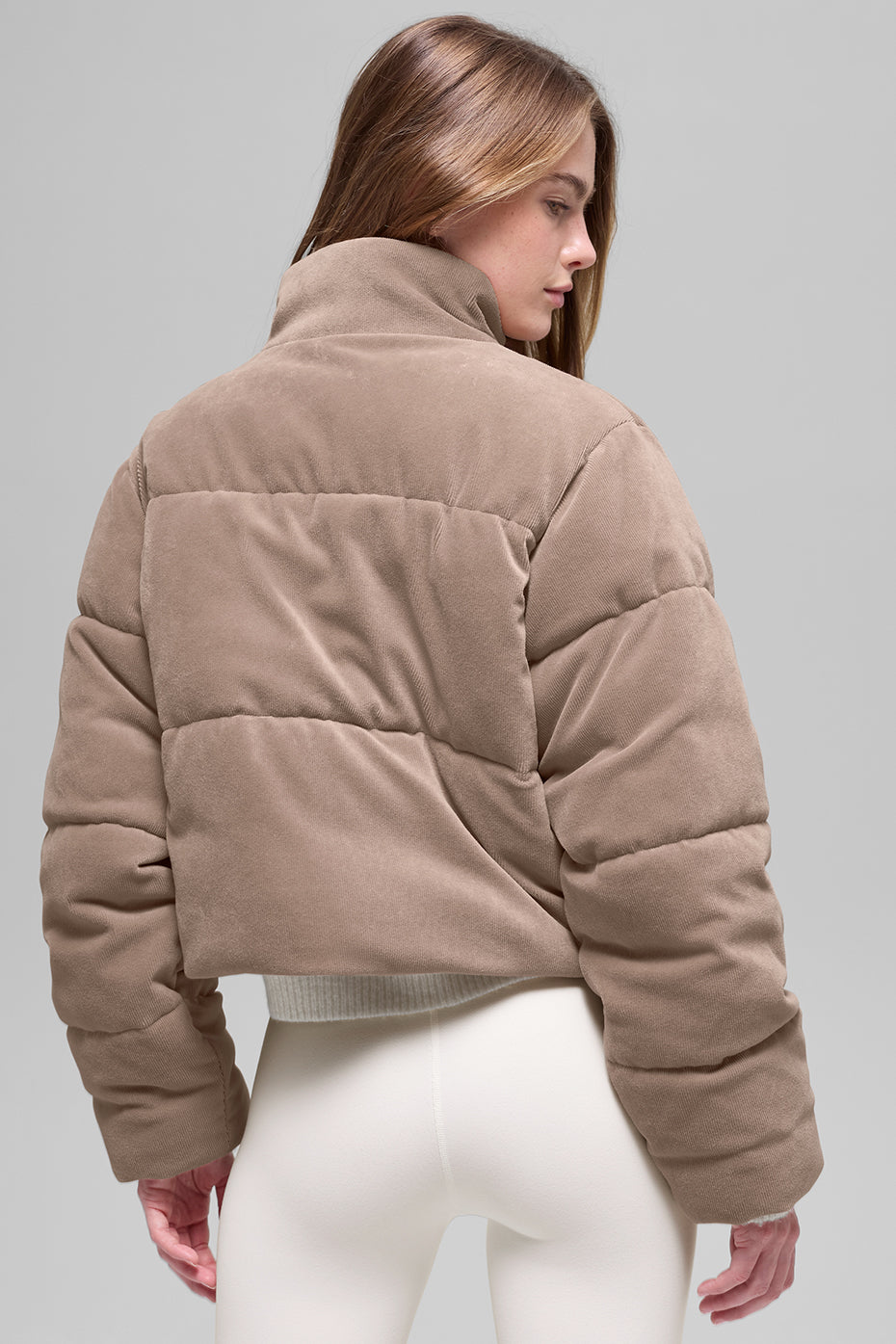 Micro Corduroy Dreamy Puffer - Chai Latte image 2