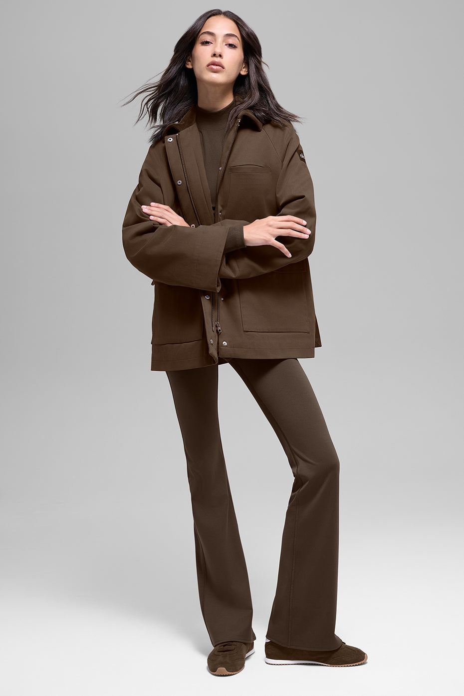 Twill Barn Jacket - Espresso image 6