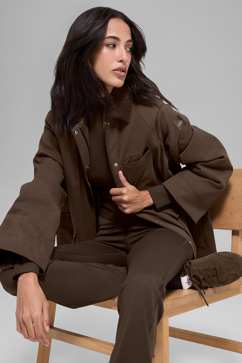Twill Barn Jacket - Espresso image 4