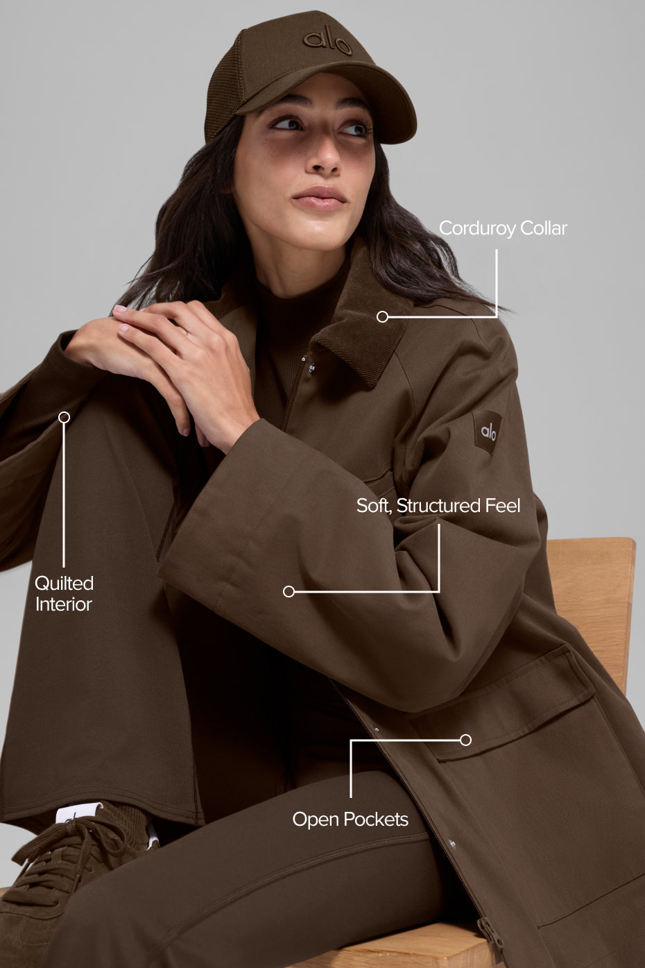 Twill Barn Jacket - Espresso image 2