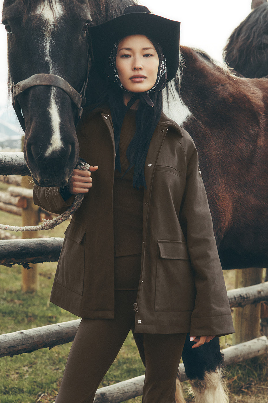Twill Barn Jacket - Espresso image 1