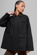 Twill Barn Jacket - Black/Espresso image 1