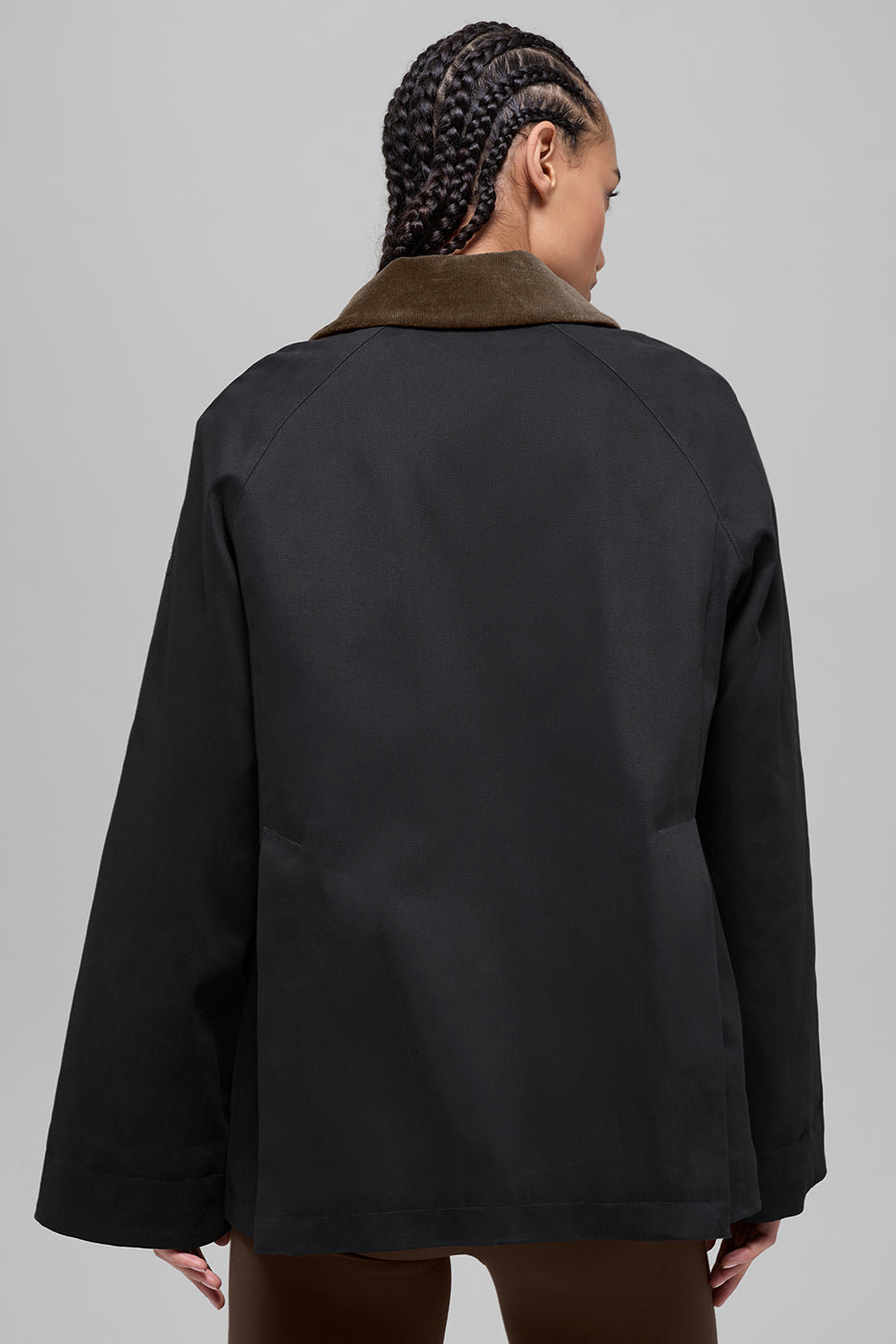 Twill Barn Jacket - Black/Espresso image 3