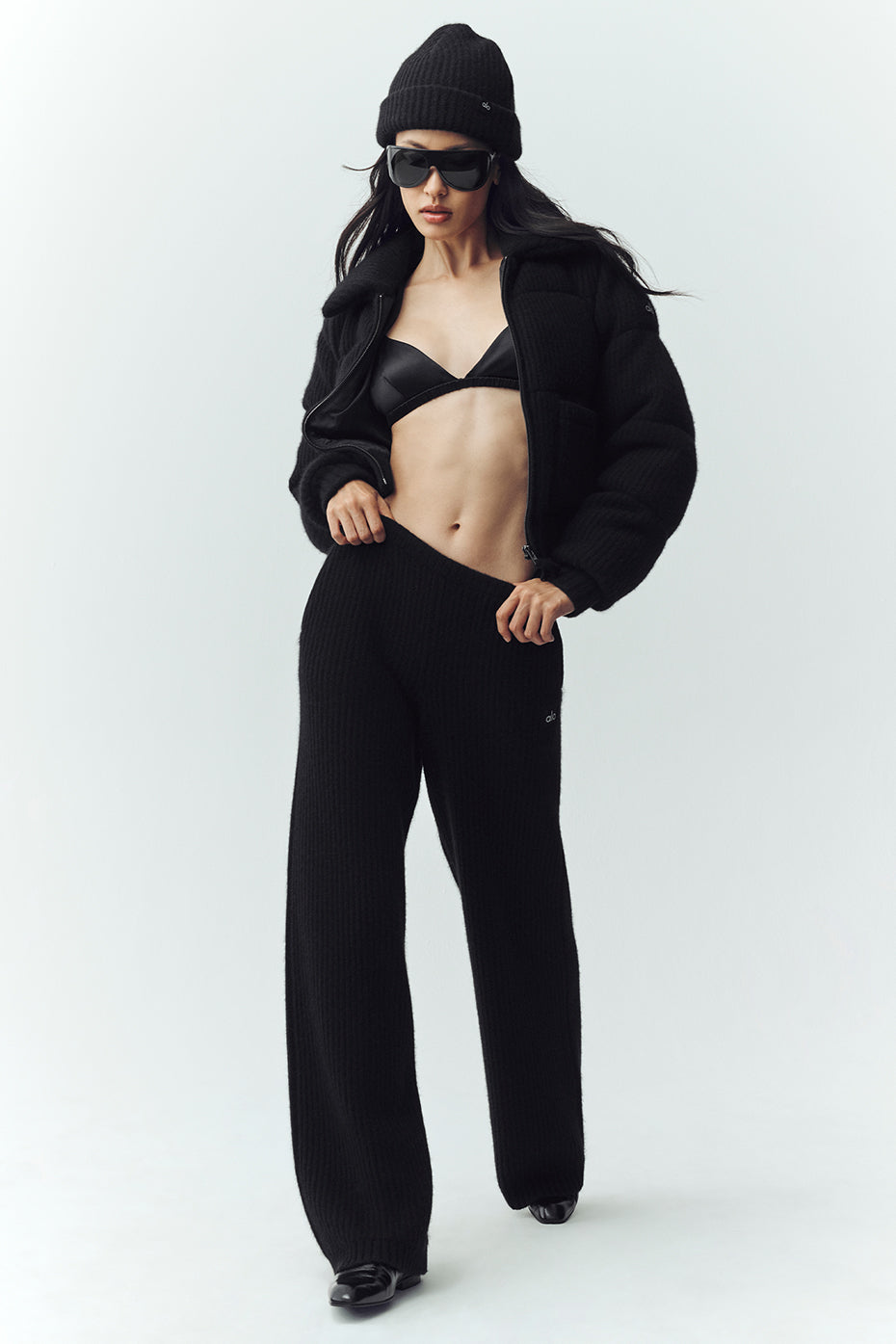 Cashmere Northstar Sweater Puffer - Black image 5