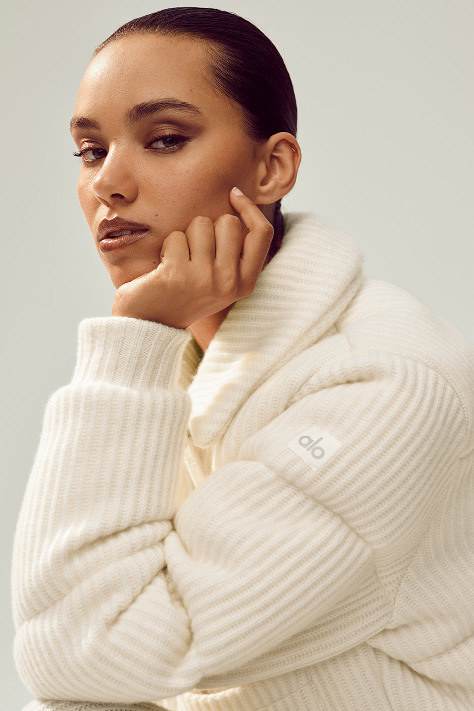Cashmere Northstar Sweater Puffer - Ivory image 2