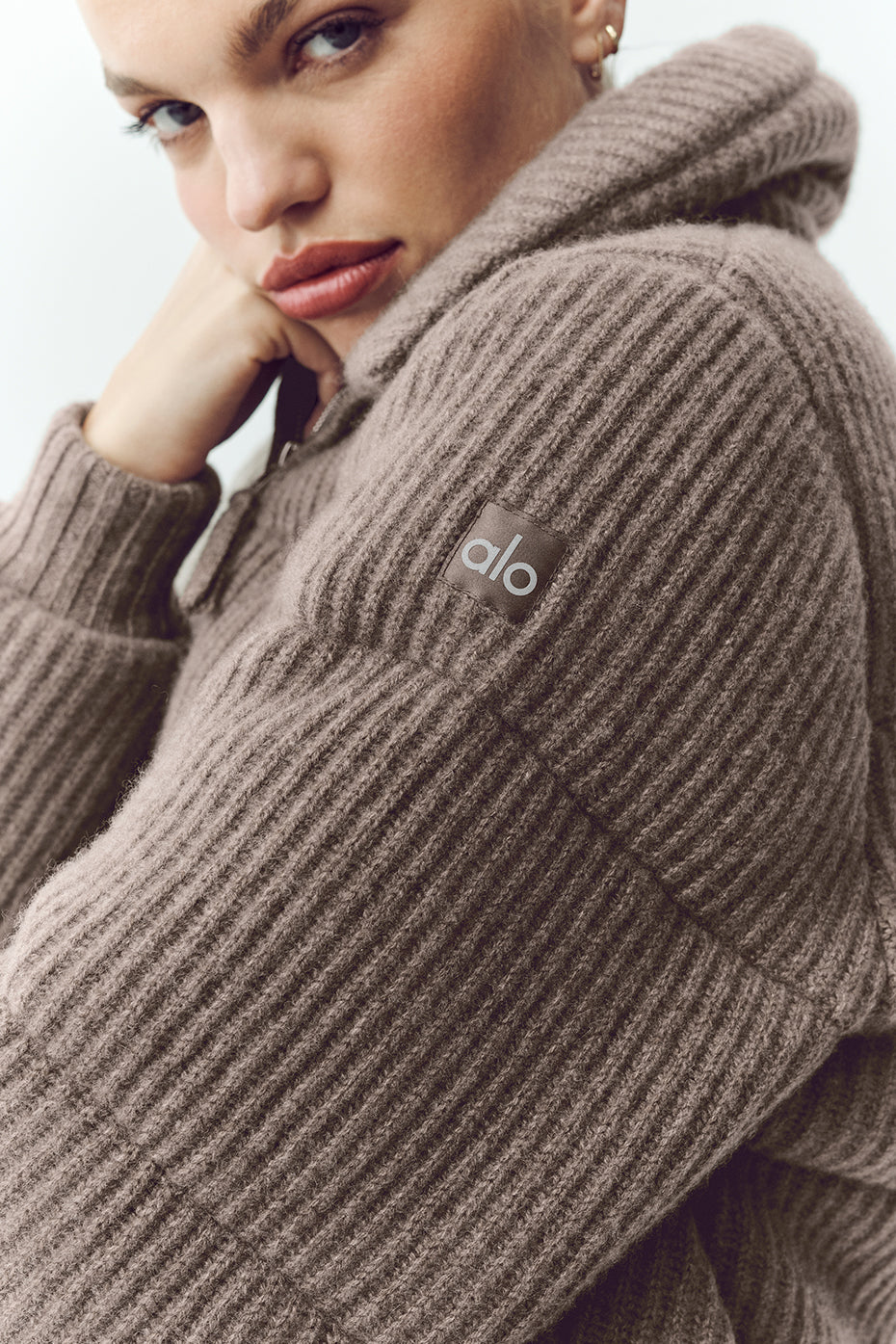 Cashmere Northstar Sweater Puffer - Alpine Cocoa Heather image 3