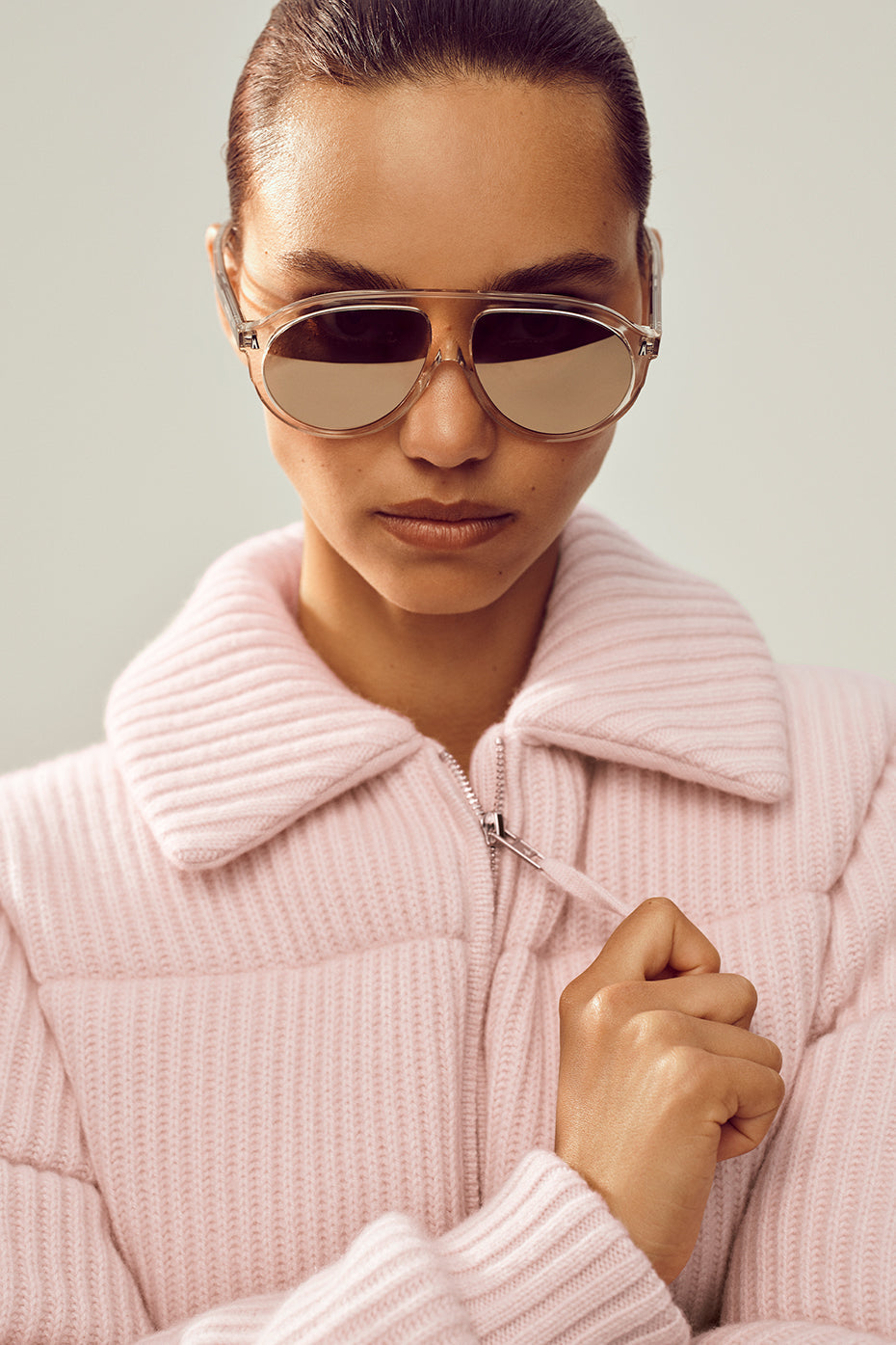 Cashmere Northstar Sweater Puffer - Frosted Pink image 2