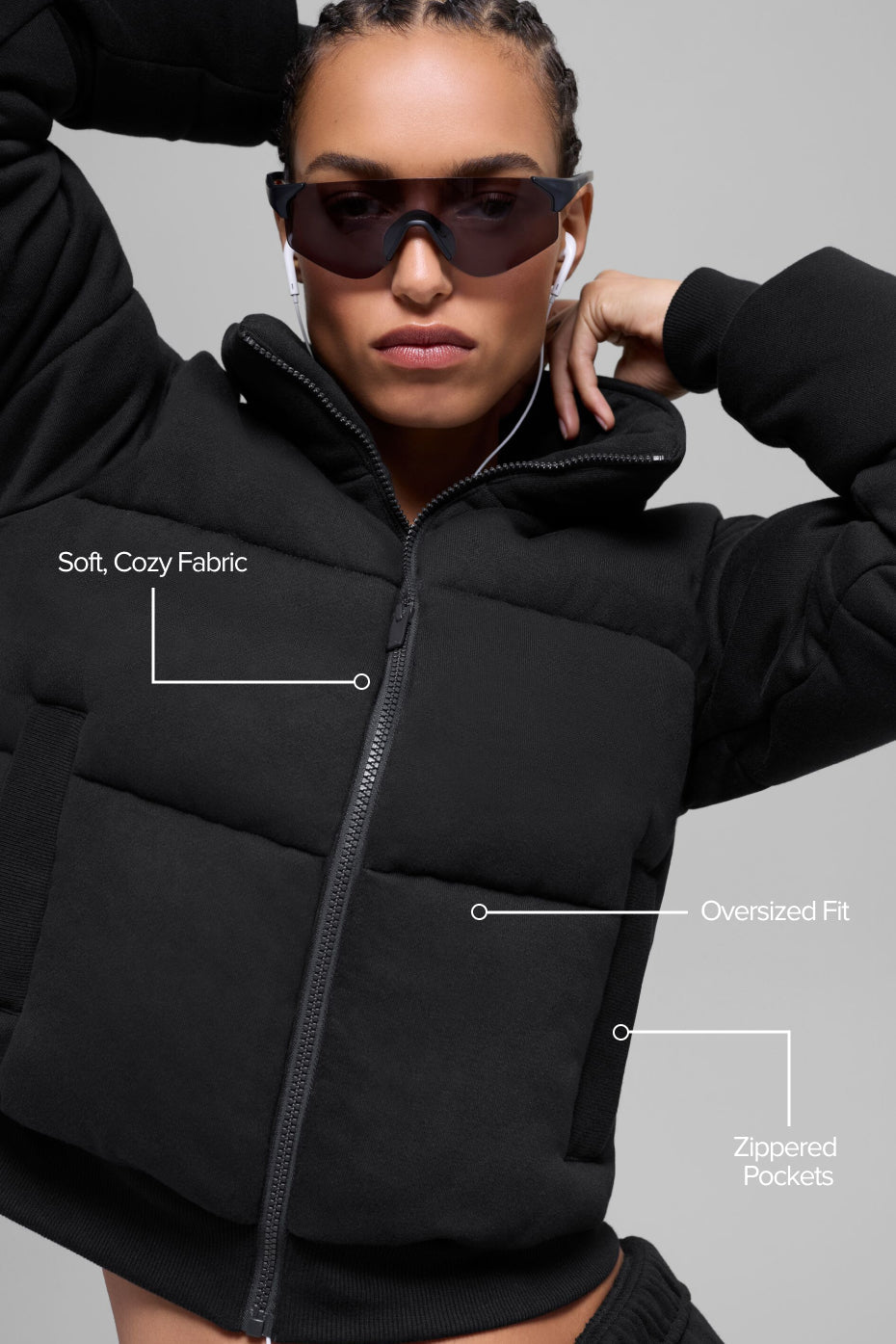 Sweatshirt Puffer - Black image 2