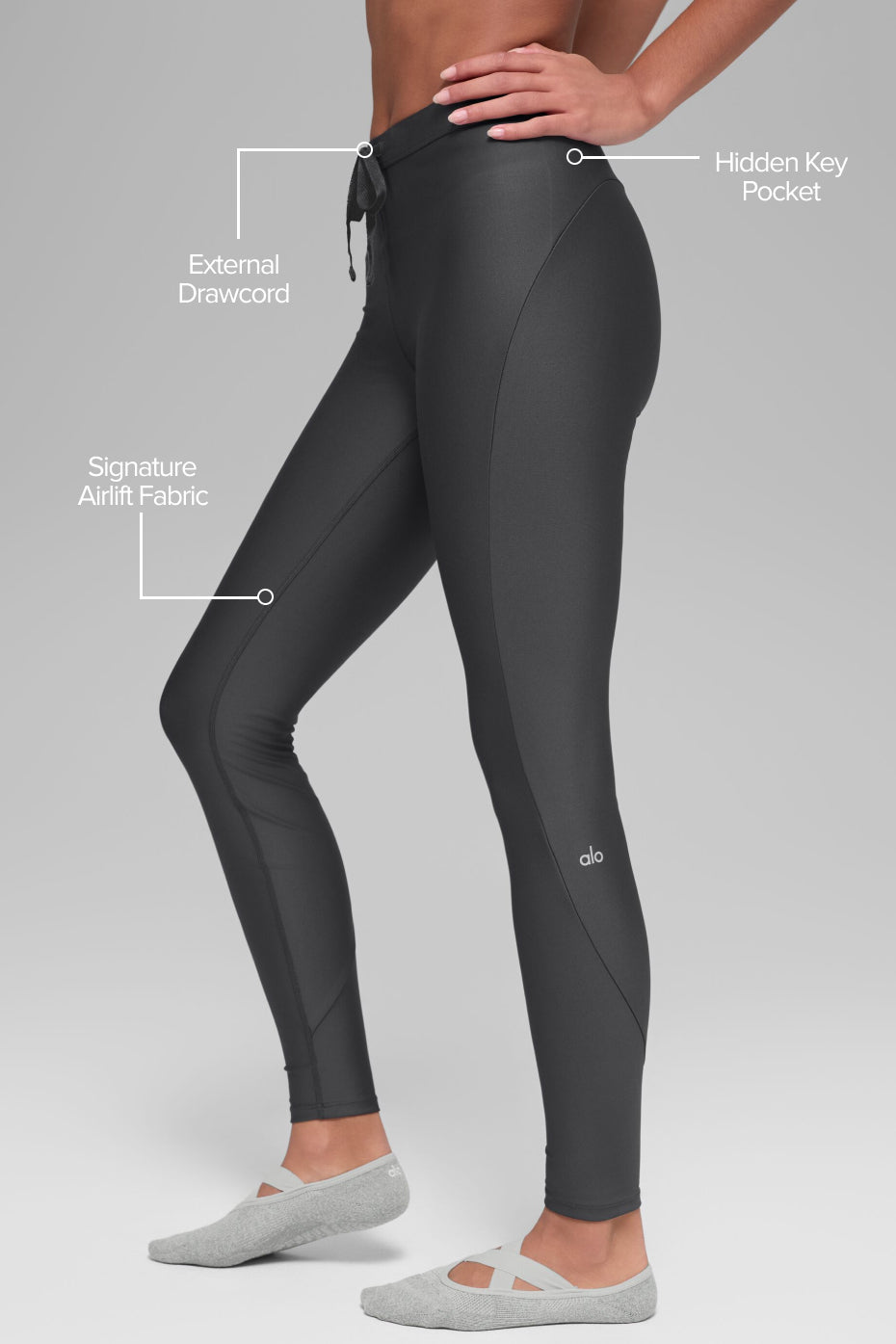 Airlift High-Waist Light Speed Legging - Anthracite image 2