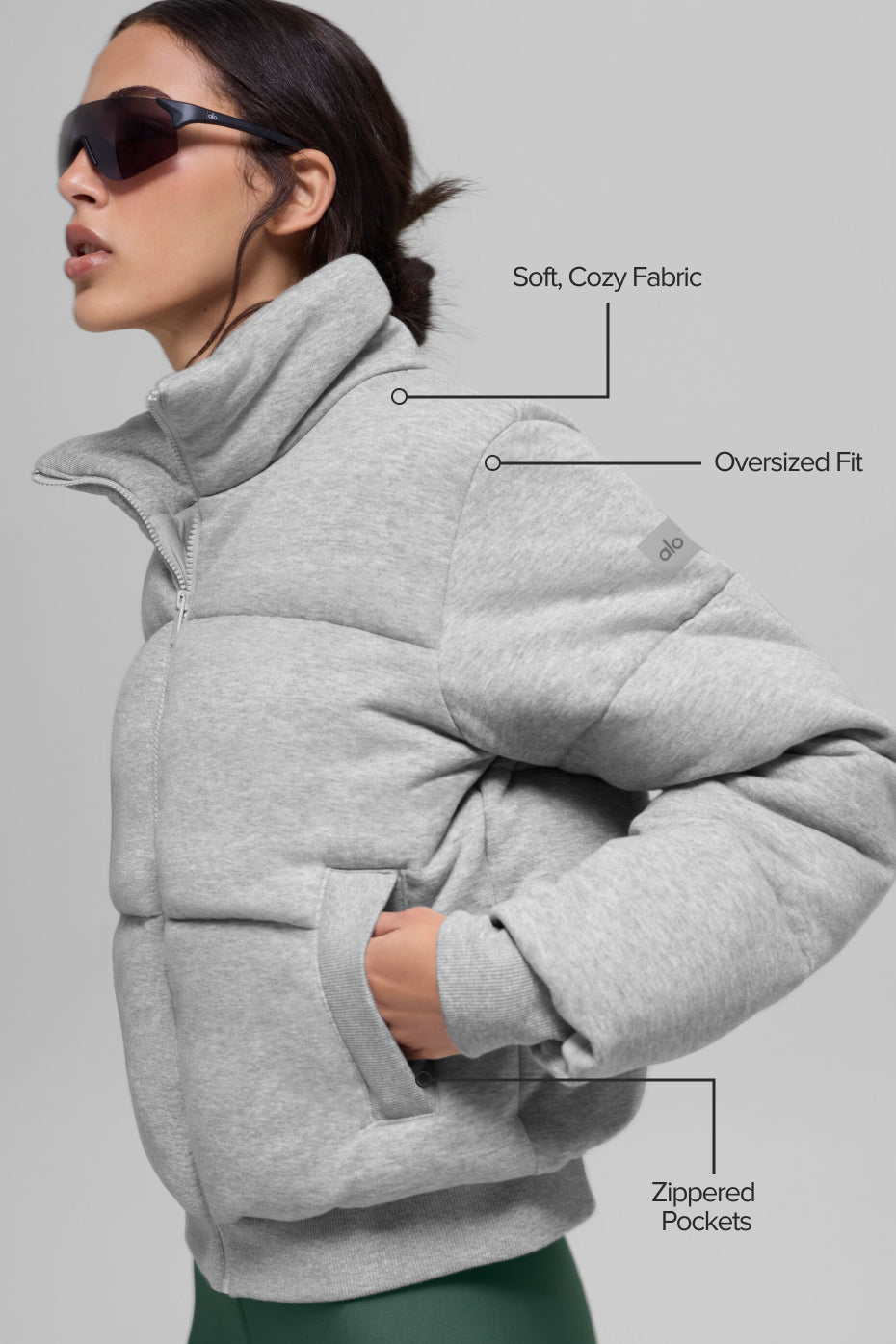 Sweatshirt Puffer - Athletic Heather Grey image 2