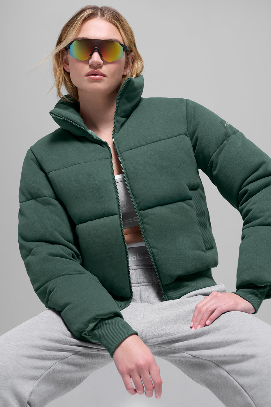 Sweatshirt Puffer - Clover Green image 1