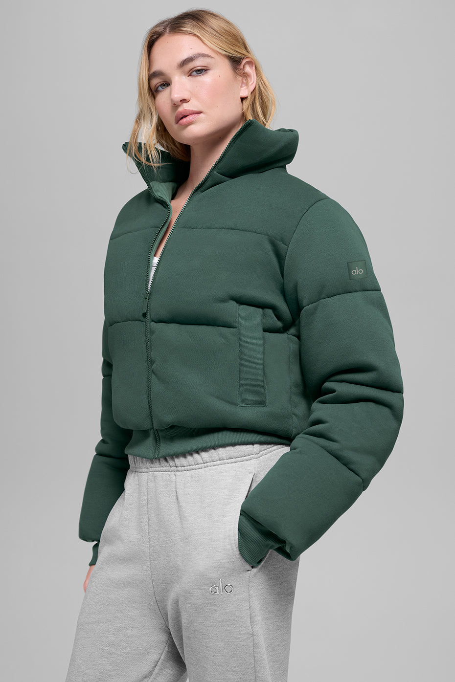 Sweatshirt Puffer - Clover Green image 2