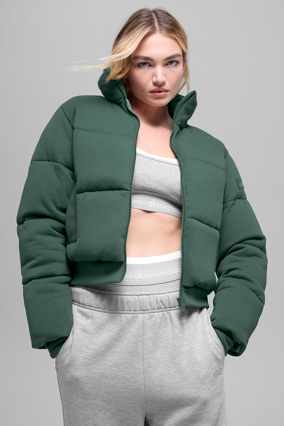 Sweatshirt Puffer - Clover Green image 4