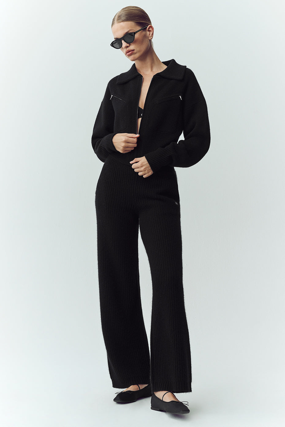 Cashmere Radiate Jacket - Black image 4