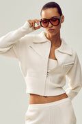 Cashmere Radiate Jacket - Ivory image 1