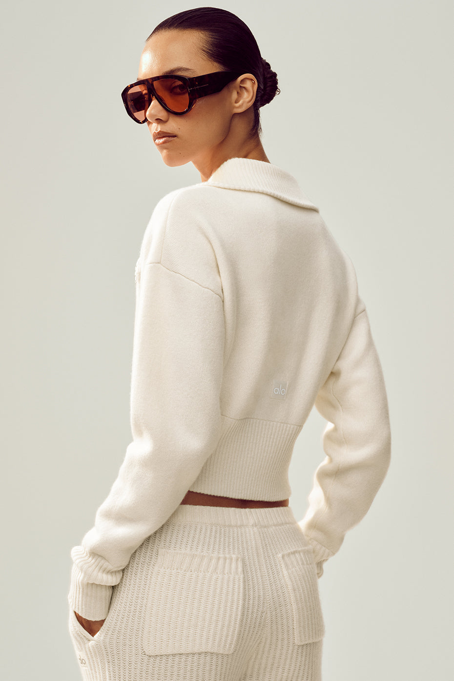 Cashmere Radiate Jacket - Ivory image 2