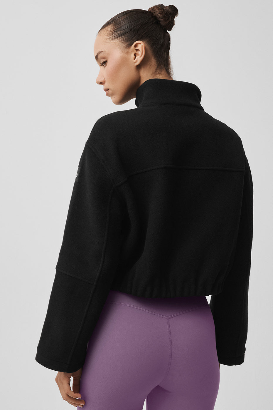 Double Face Wool City Girl Jacket - Black image 3