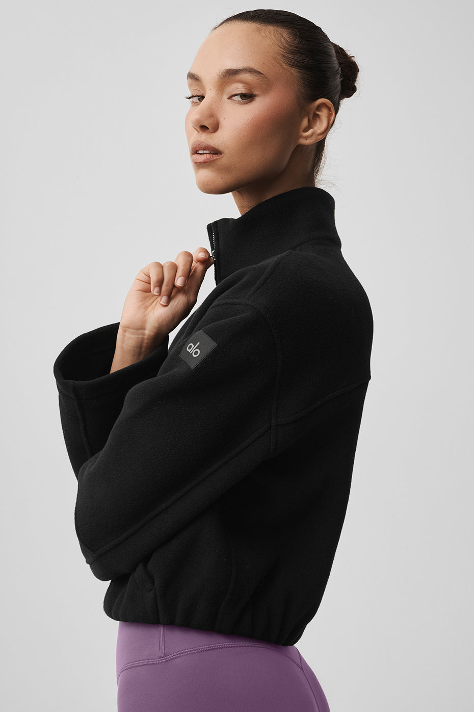 Double Face Wool City Girl Jacket - Black image 5