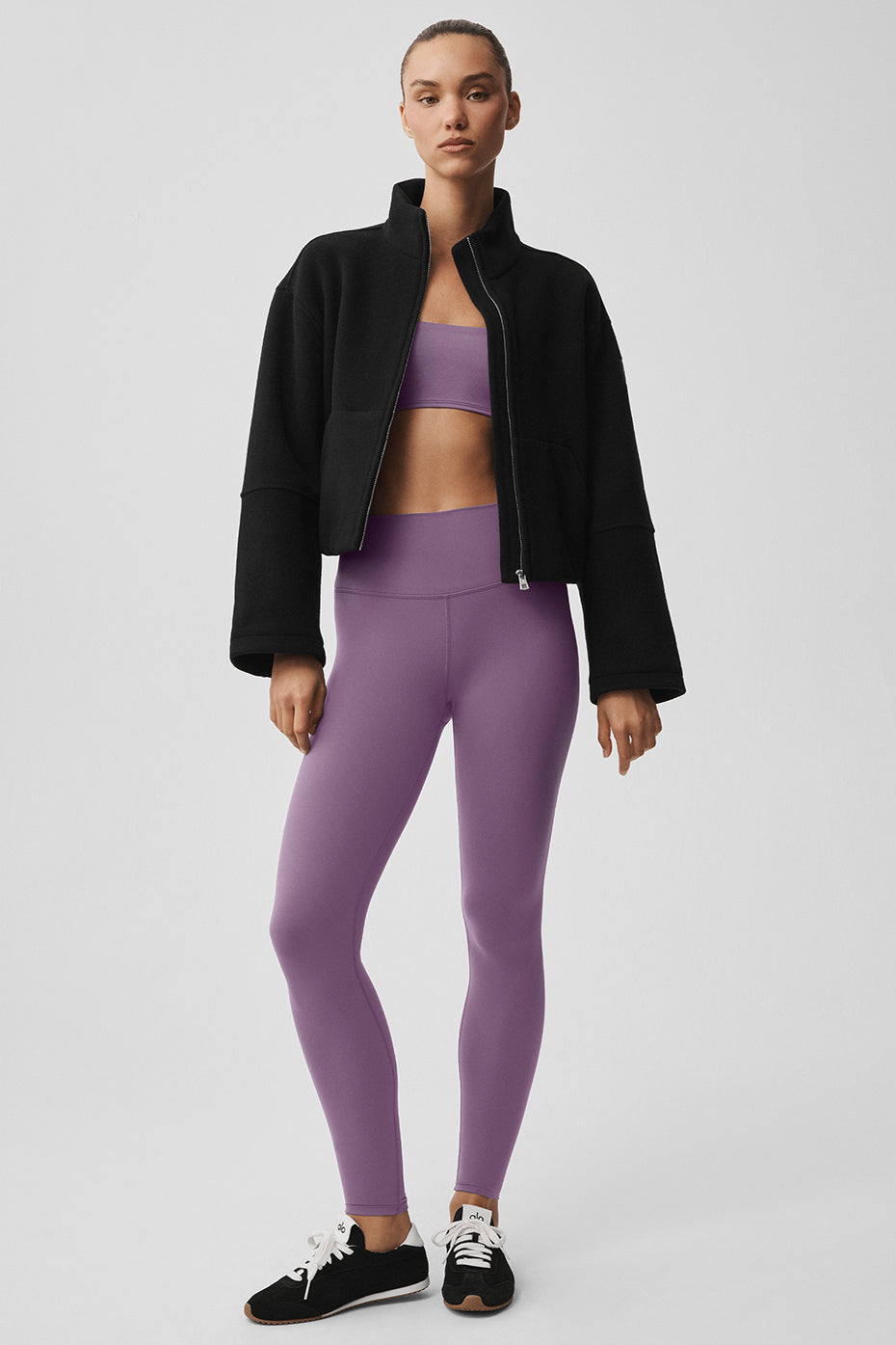 Double Face Wool City Girl Jacket - Black image 6