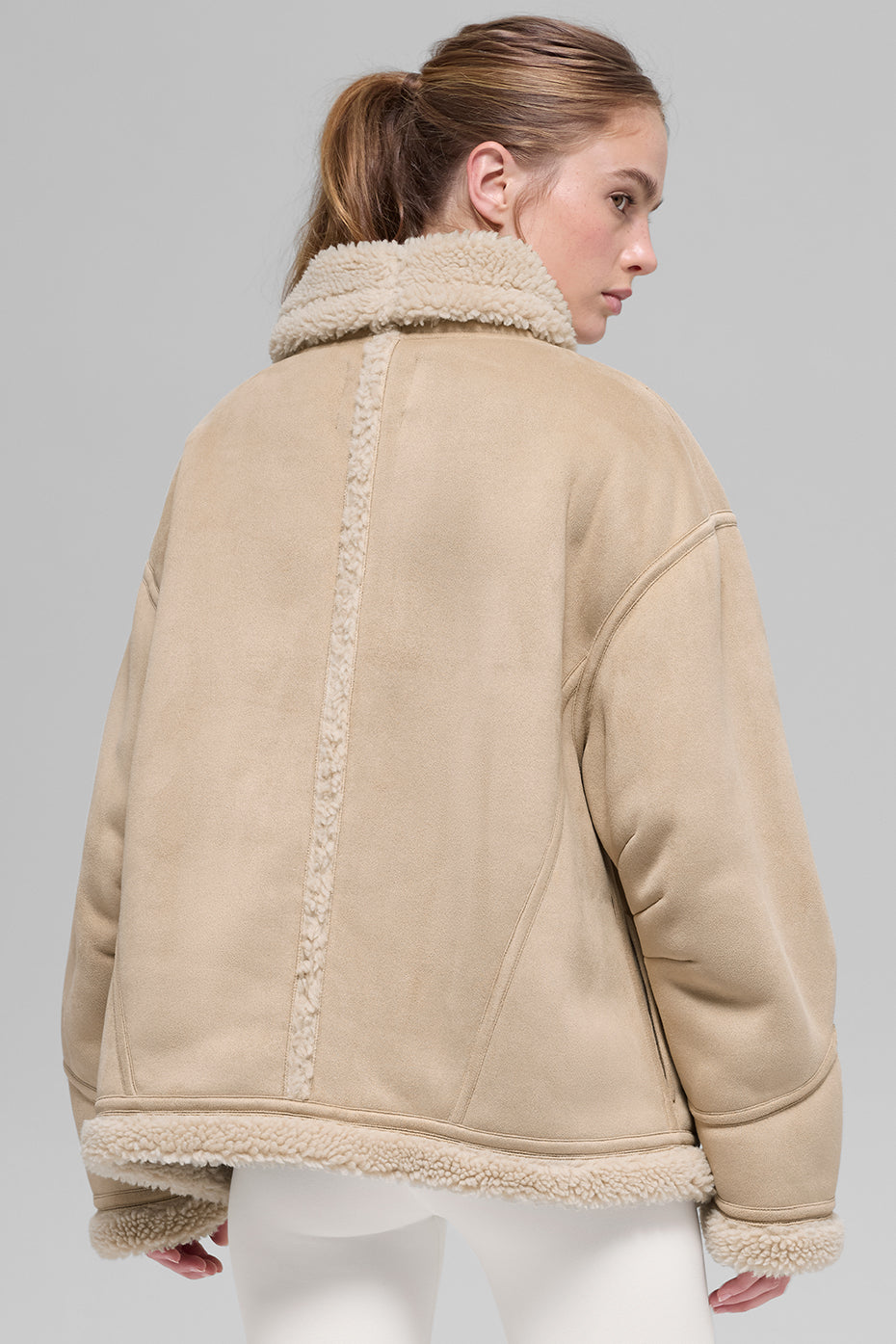 Faux Shearling Grand Jacket - Woodland Tan image 4