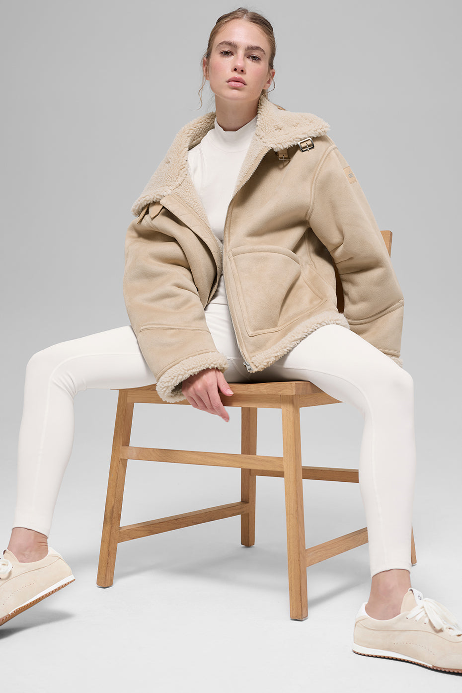 Faux Shearling Grand Jacket - Woodland Tan image 6