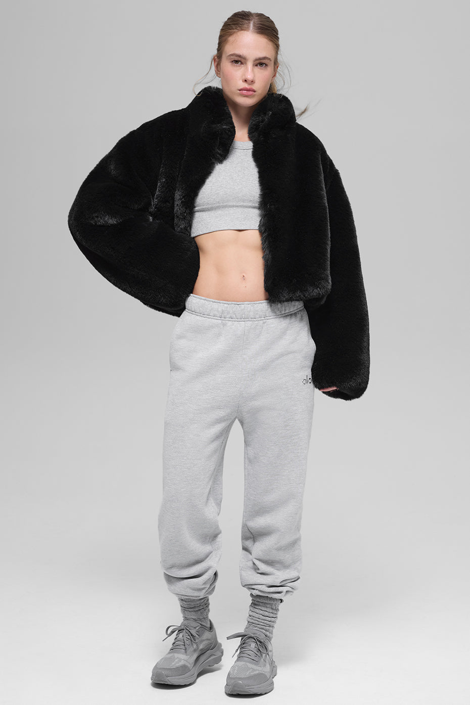 Faux Fur Allure Jacket - Black image 5