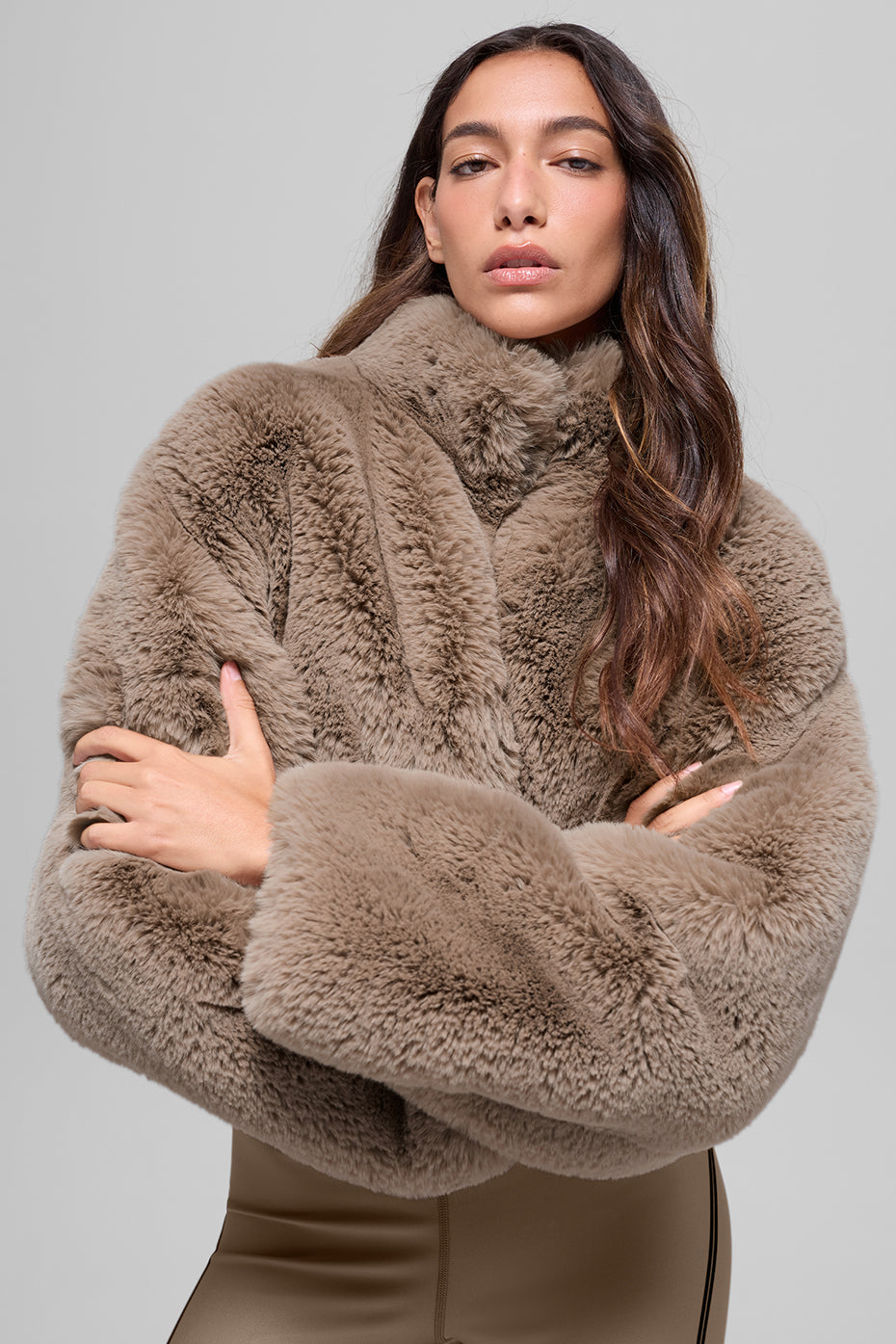 Faux Fur Allure Jacket - Oat image 1