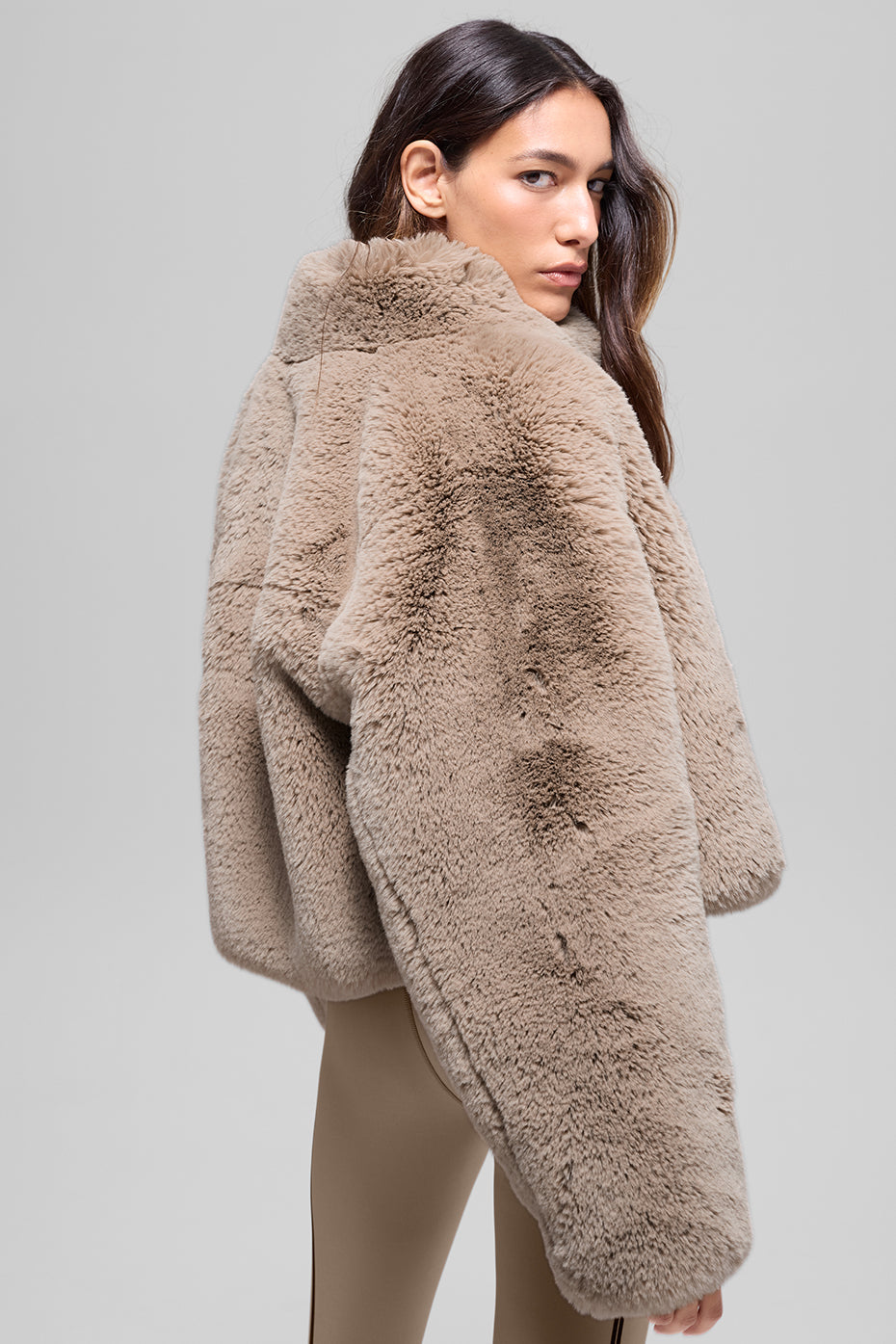 Faux Fur Allure Jacket - Oat image 3