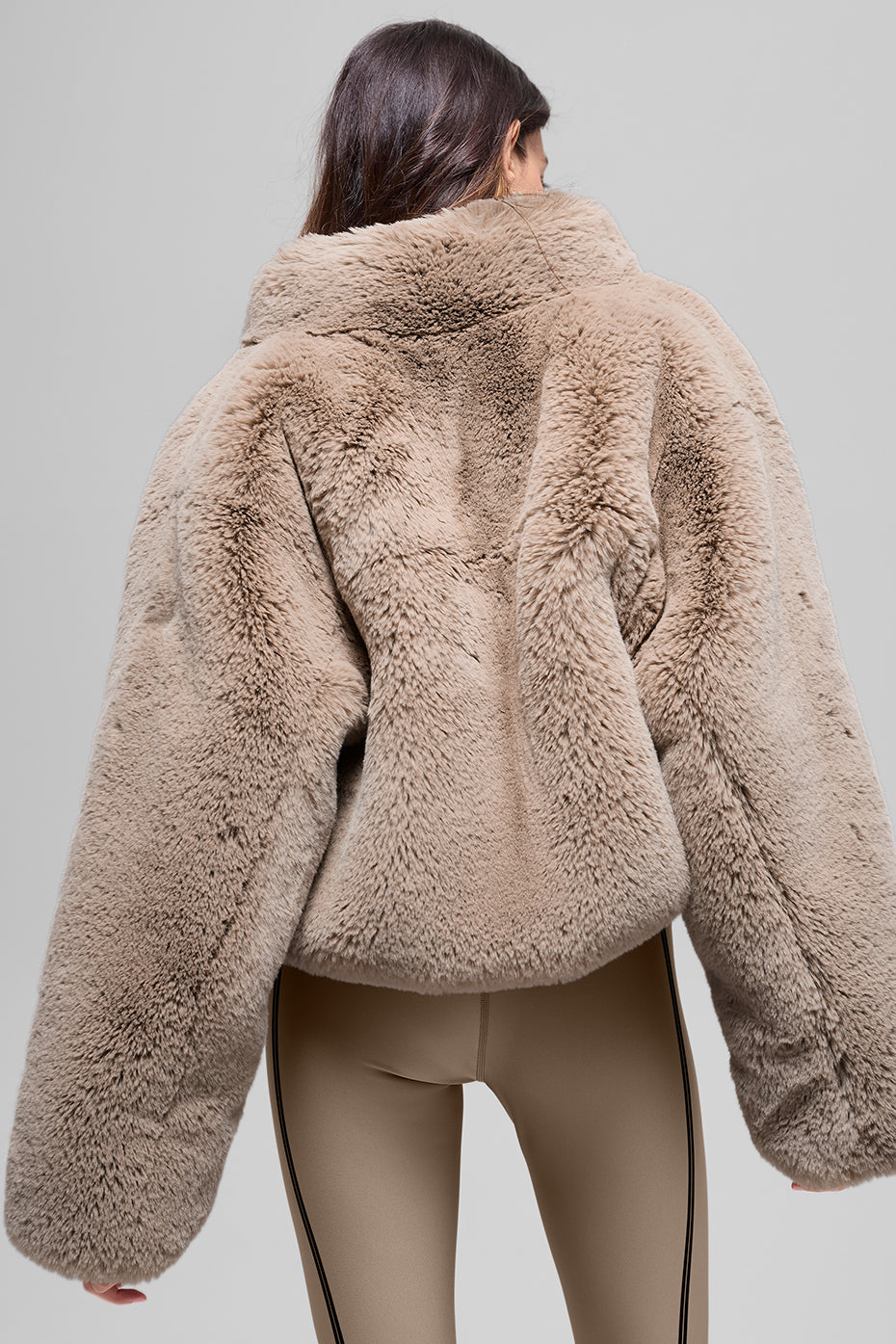 Faux Fur Allure Jacket - Oat image 4