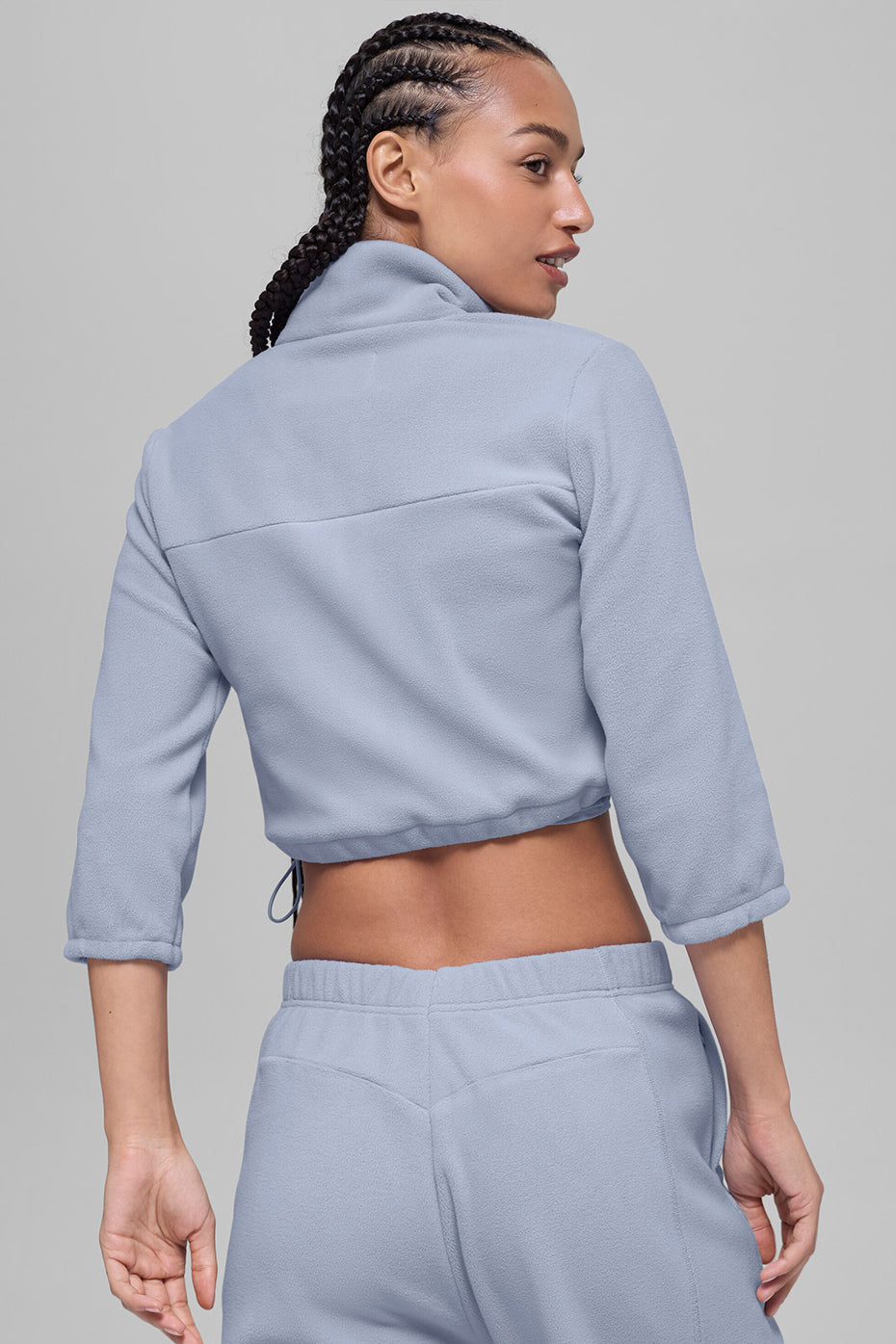 Polar Fleece Retreat Cropped Jacket - Winter Frost image 2