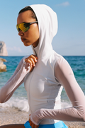 ALO Softsculpt Superset Full Zip Jacket - White image 1