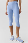 Alosoft High-Waist Iconic 90's Capri - Light Provence Blue image 1