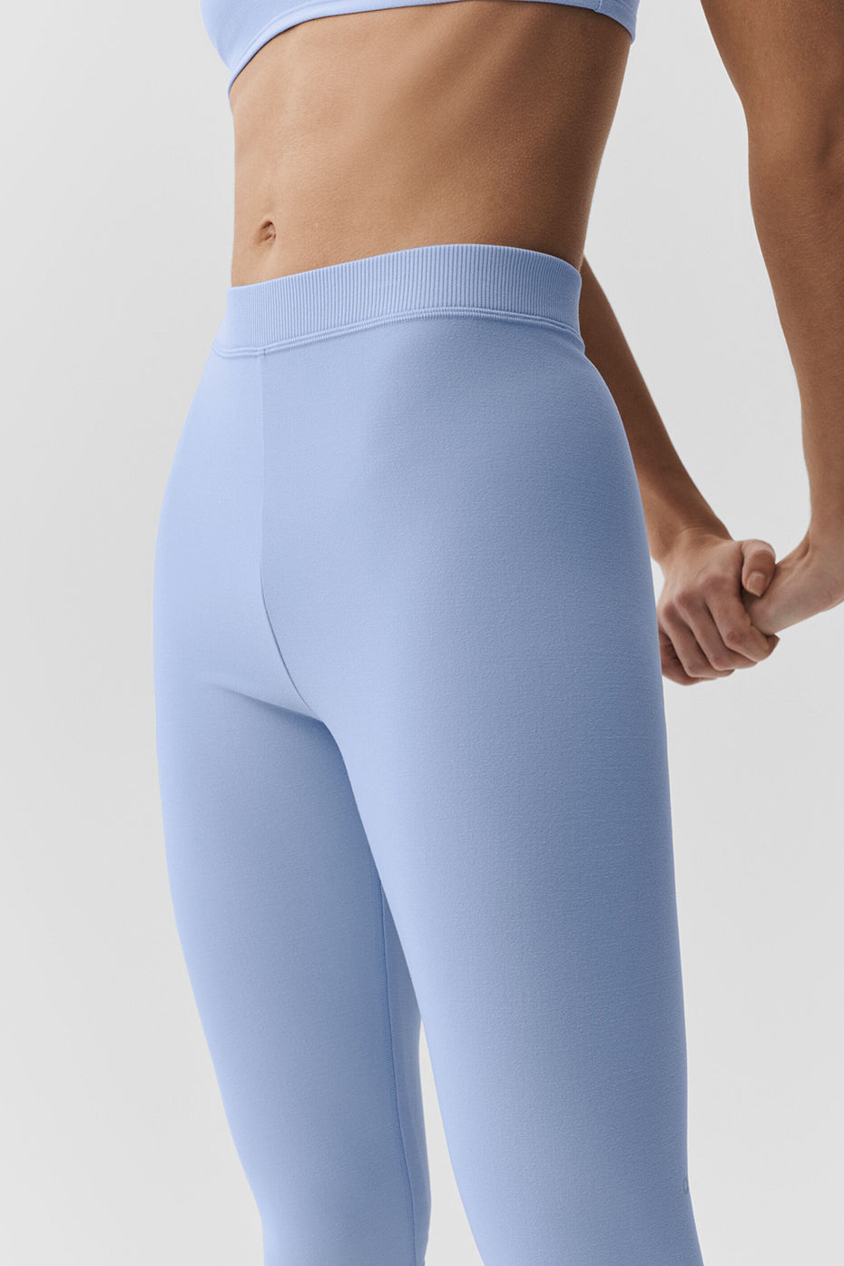Alosoft High-Waist Iconic 90's Capri - Light Provence Blue image 3