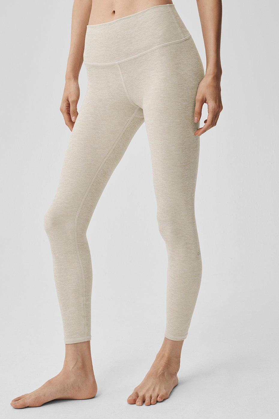 Alosoft High-Waist 7/8 Highlight Legging - Oatmeal Heather image 4