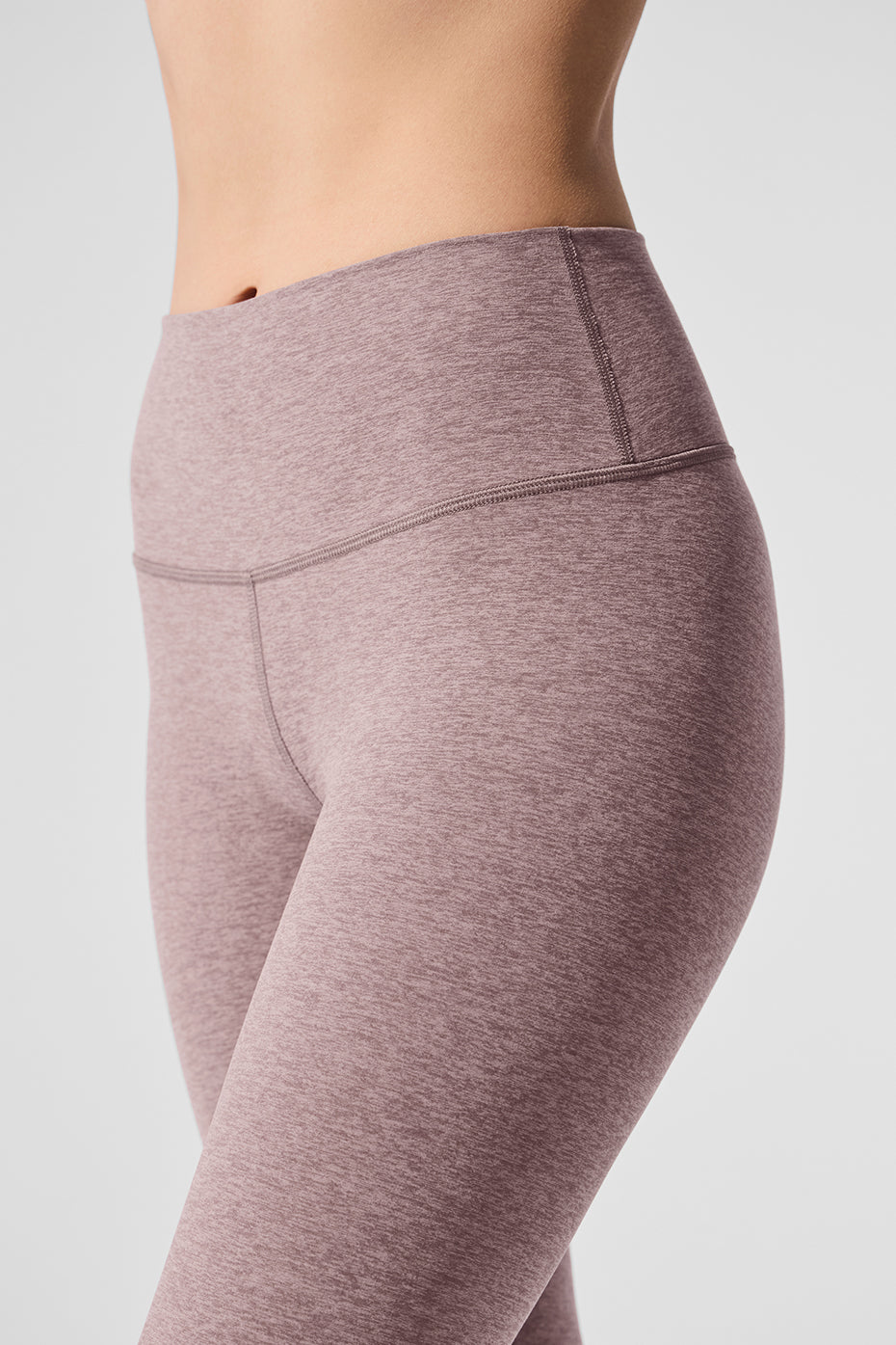 Alosoft High-Waist 7/8 Highlight Legging - Dark Pink Quartz Heather image 3
