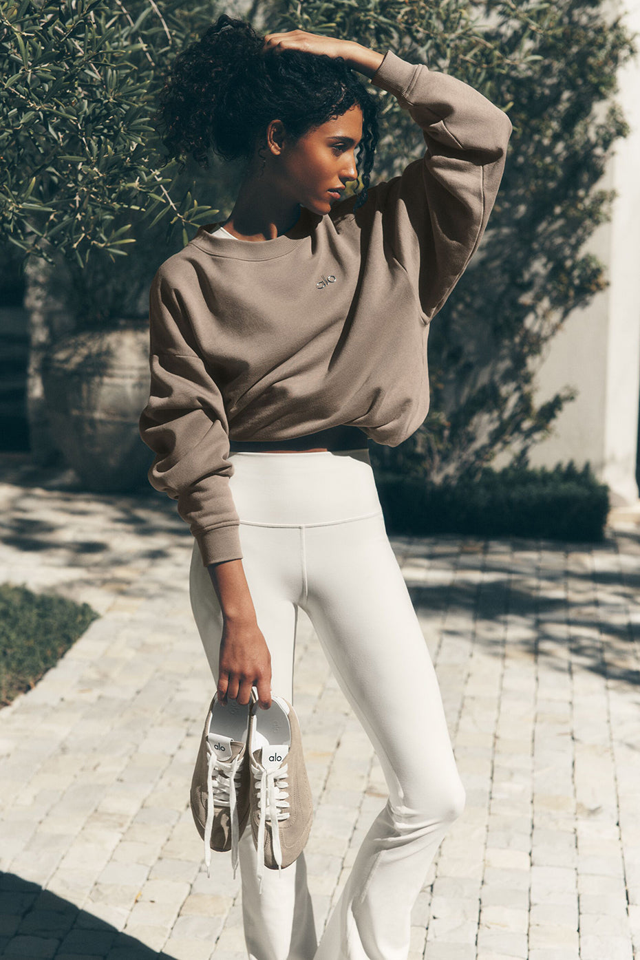 Airbrush High-Waist 7/8 Bootcut Legging - Ivory image 1